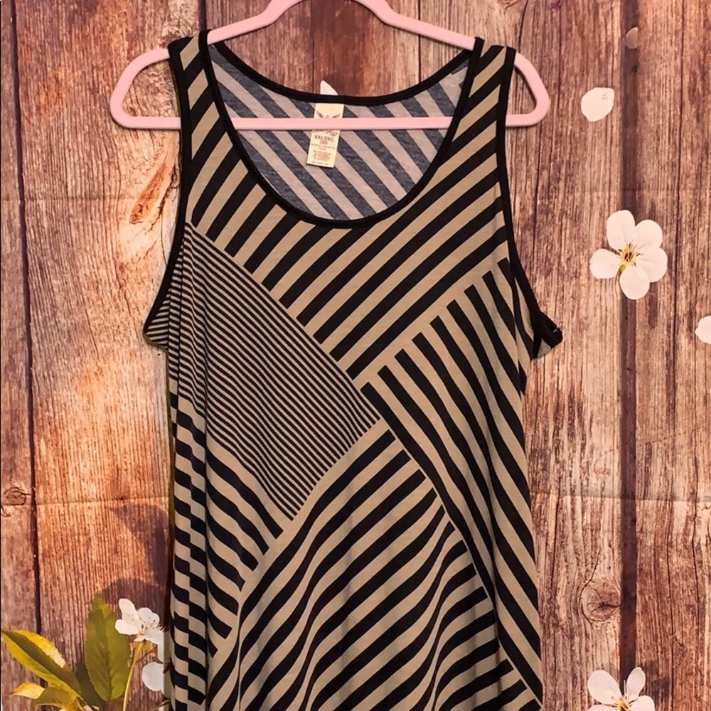 Striped Plus size Maxi dress